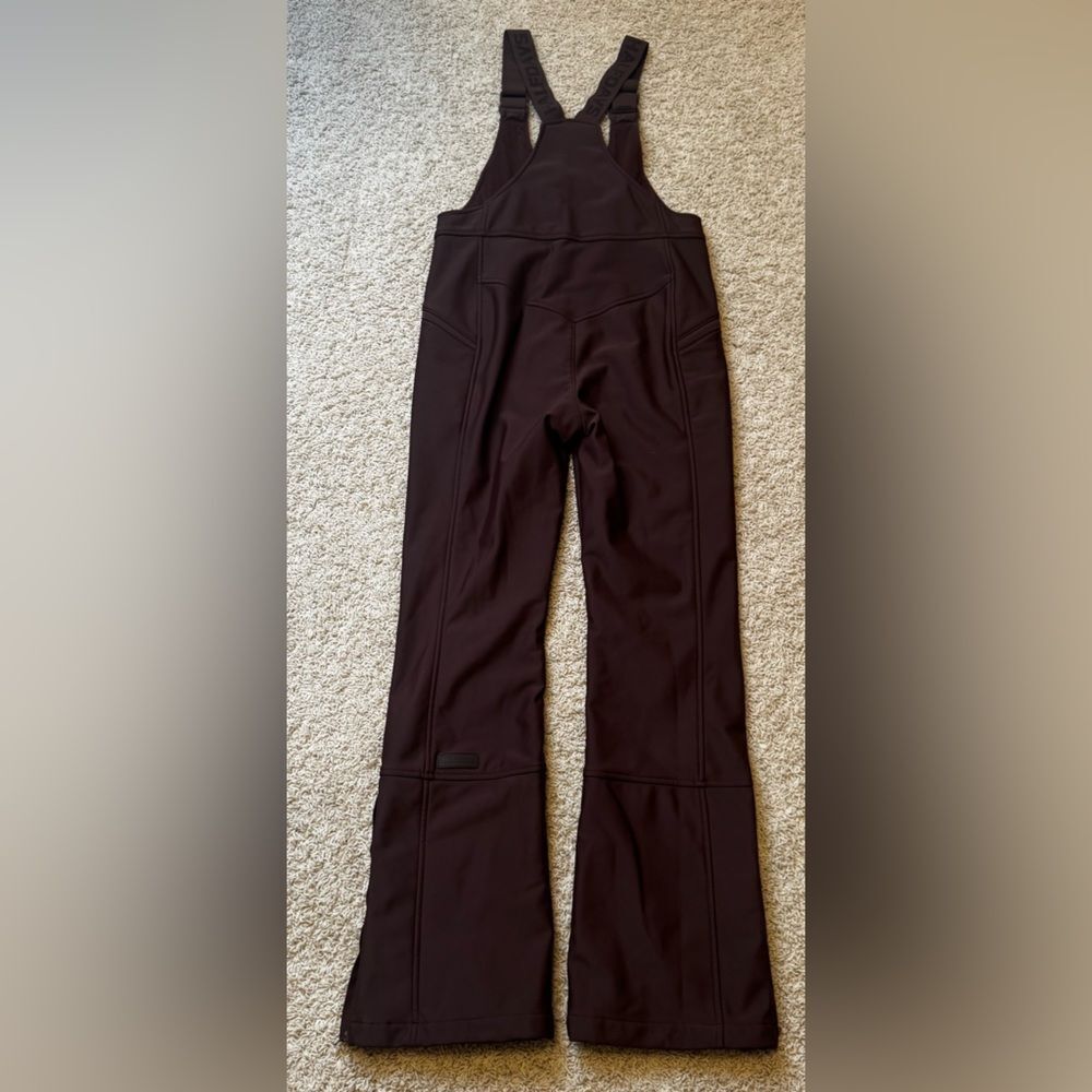 Halfdays Isabel Soft Shell Bib Pant Ski XS Waterproof Brown Spiked Cocoa - Picture 11 of 12